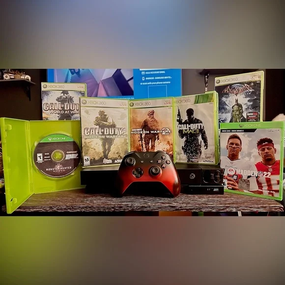 XBOX ONE X… 7 Games… Controller..charger & Battery